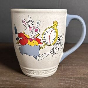EUC Disney Store Classics Alice in Wonderland White Rabbit Animated Sketch Mug